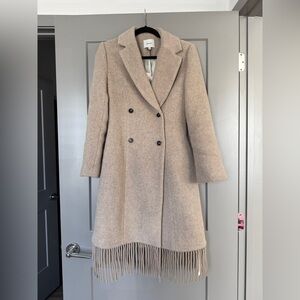 NWT RARE Reformation Dakota Coat with fringe